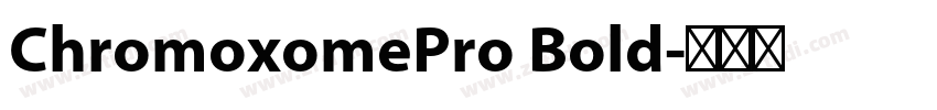ChromoxomePro Bold字体转换